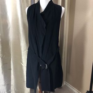 Helmut Lang S Black Vest Belted